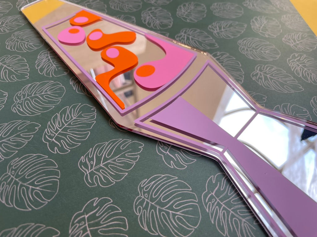 Retro Lava Lamp Mirror