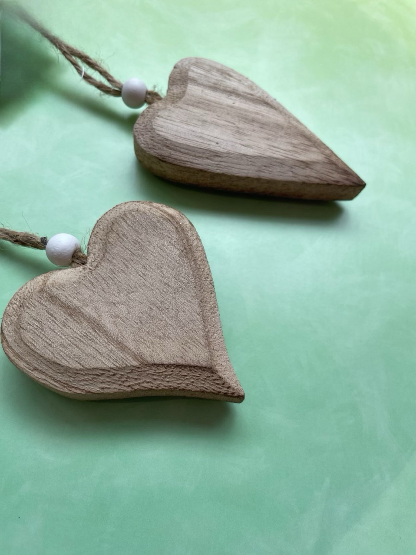 Wooden Heart Hanging Decoration