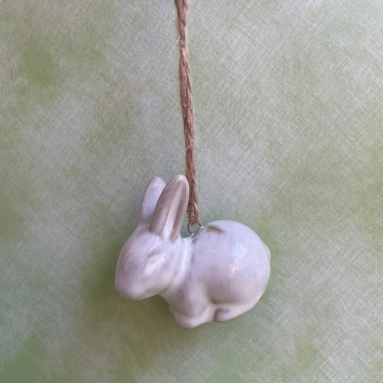 Ceramic Bunny - Hanging Decoration