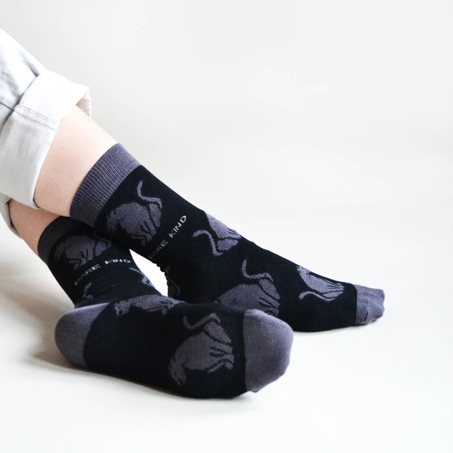 Bamboo Socks - Black Panthers