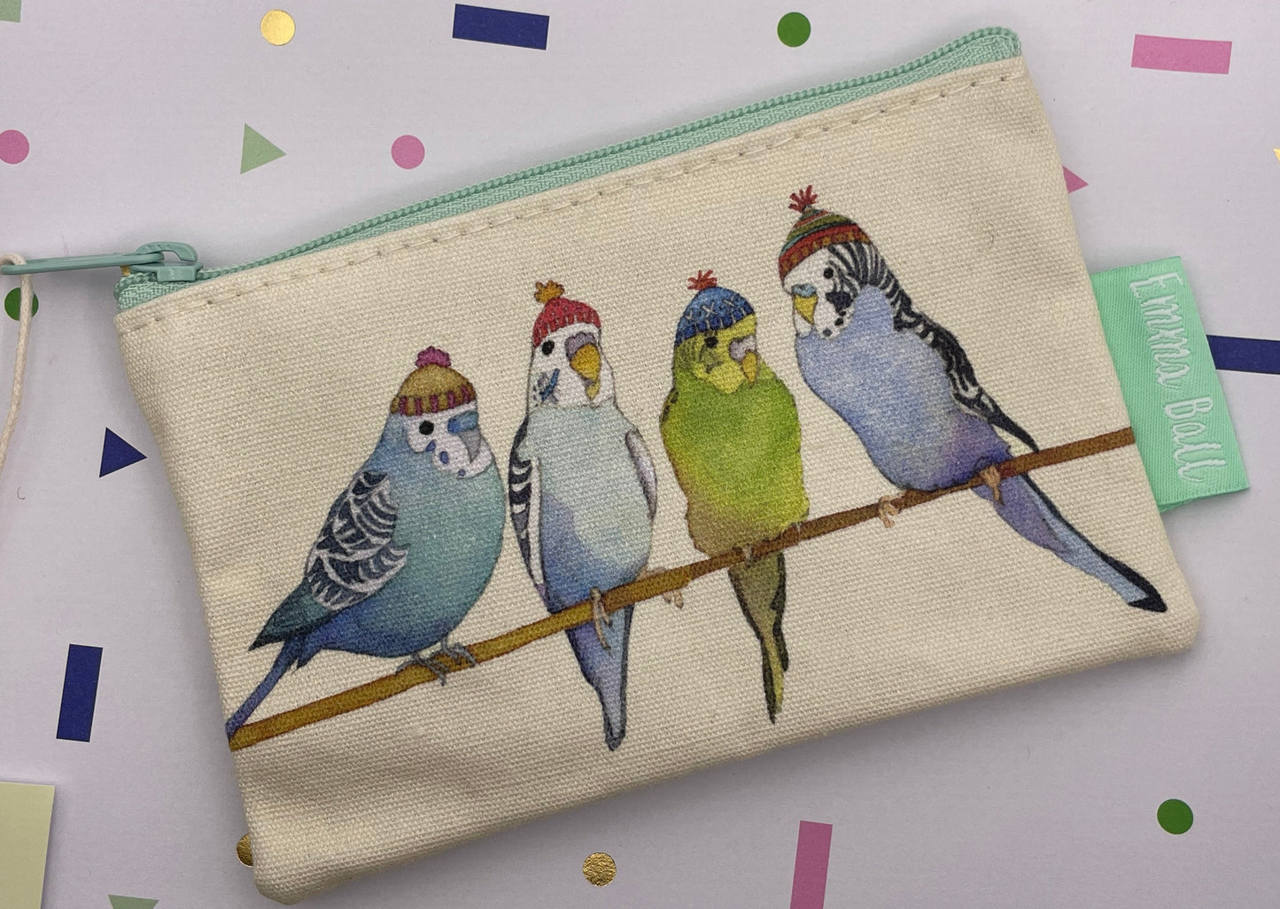 Budgies in Beanies Purse