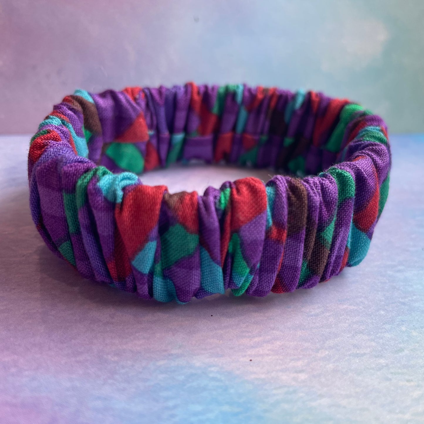 Crinkle Fabric Elastic Bracelet (Kaffe Fassett)