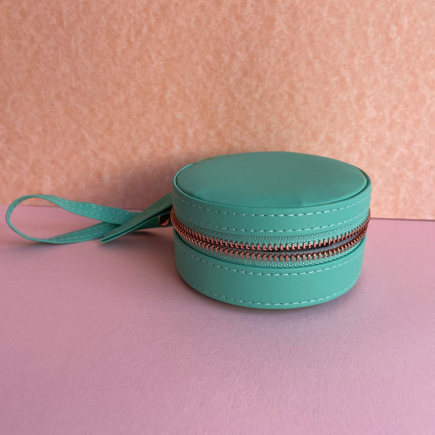 Round Jewellery Case - Green