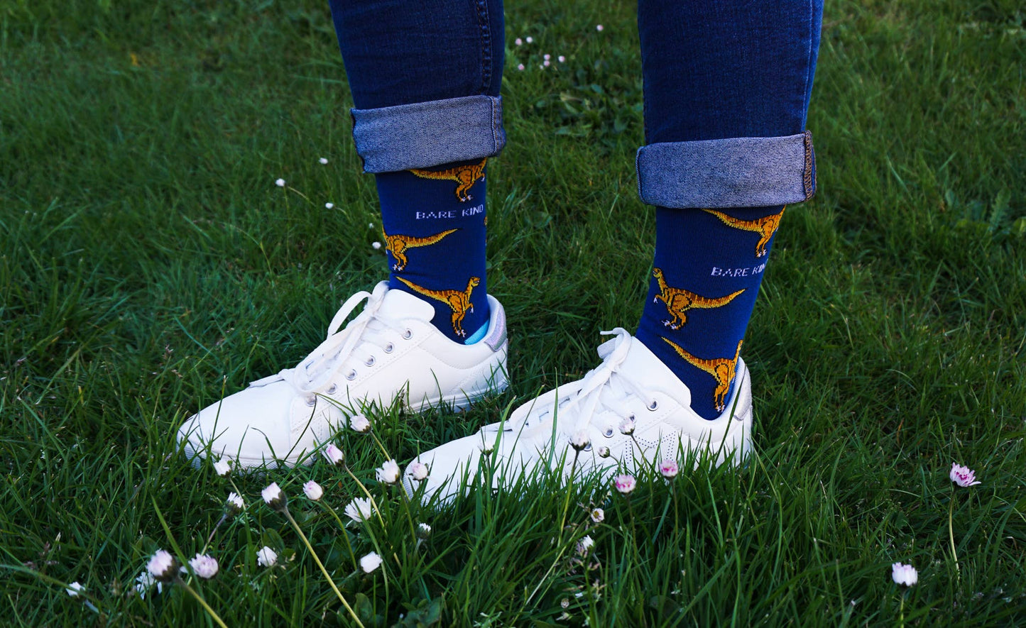 Bamboo Socks - Velociraptors