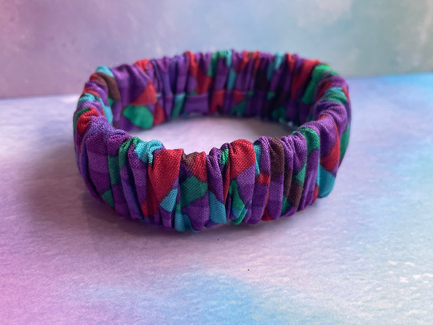 Crinkle Fabric Elastic Bracelet (Kaffe Fassett)