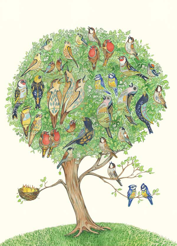 Dawn Chorus Tea Towel