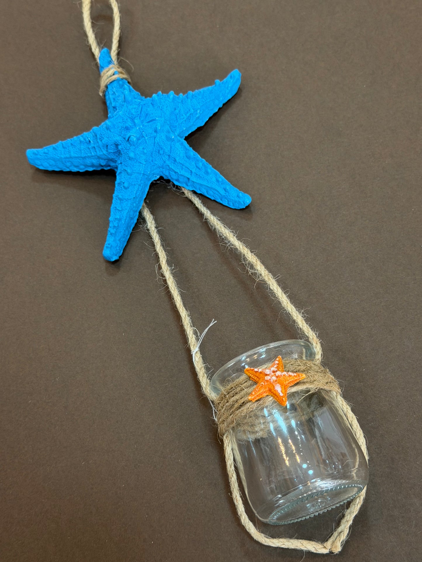 Coastal Hanging Glass Jars