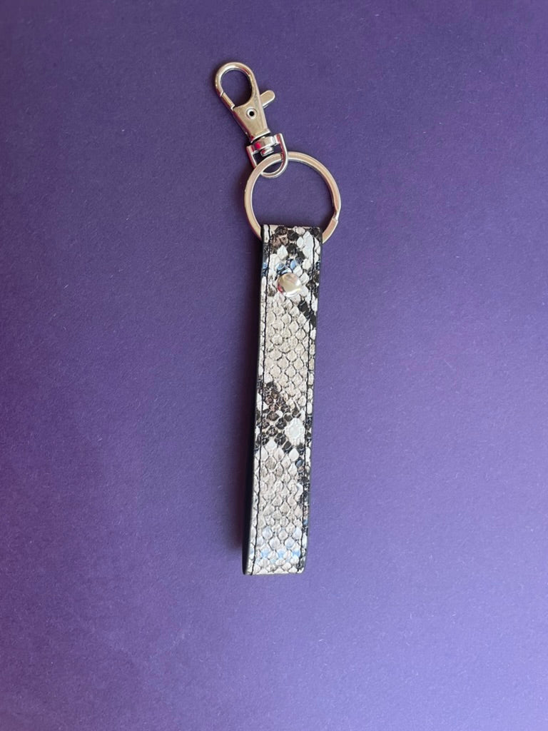 Snakeskin Print Keyring