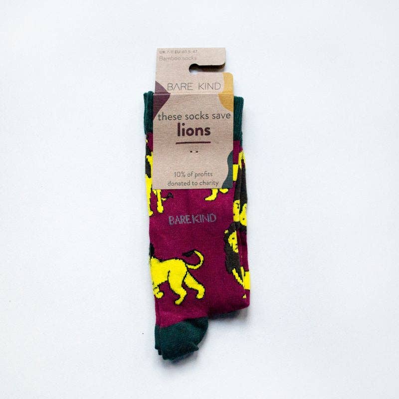 Bamboo Socks - Lions