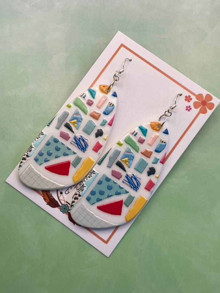 Abstract Splash Earrings