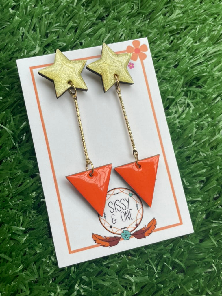WEBSTER Collection - Drop of Orange Earrings