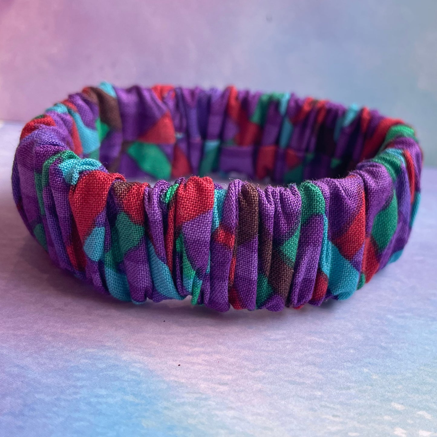 Crinkle Fabric Elastic Bracelet (Kaffe Fassett)