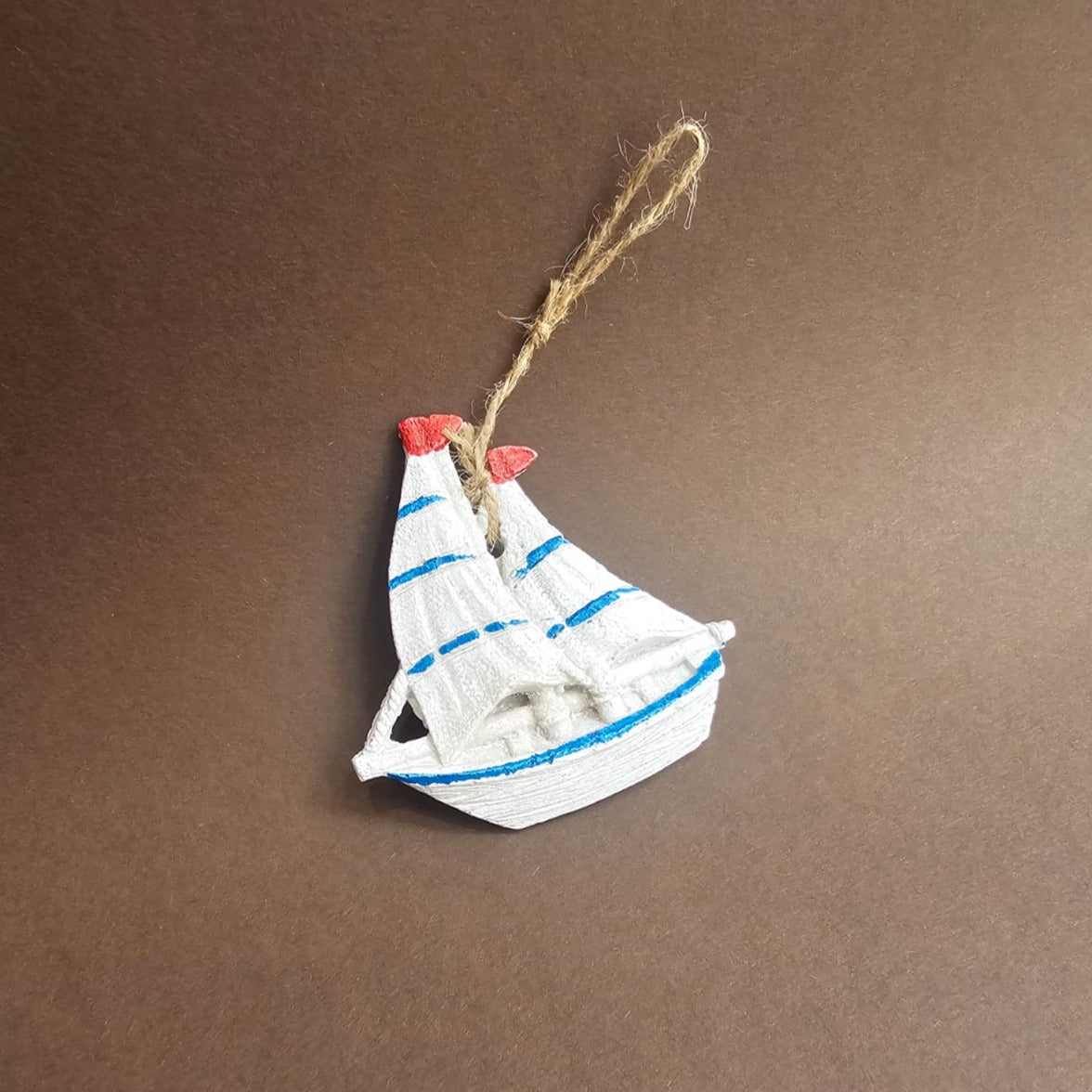 Small White Boat Dec
