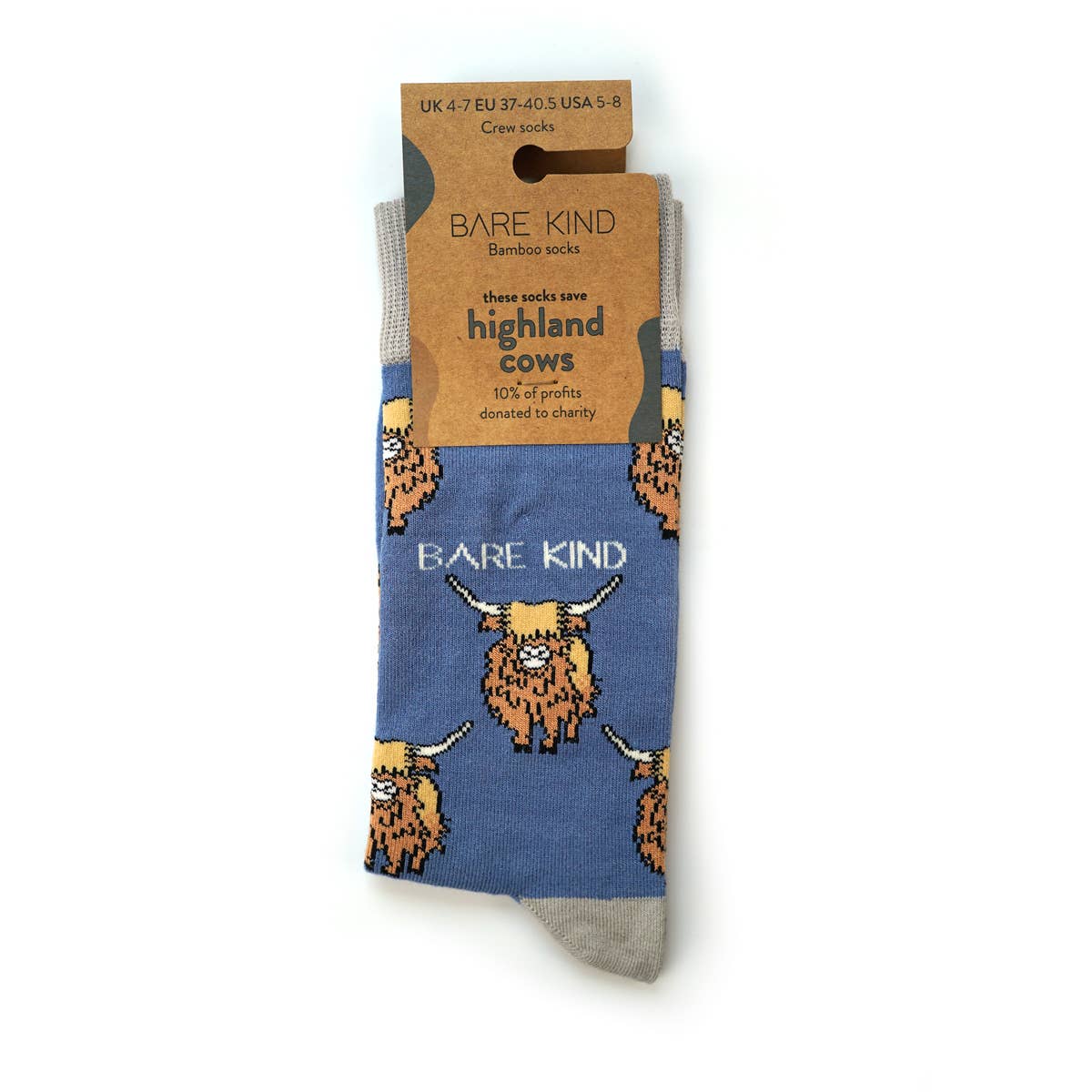 Bamboo Socks - Highland Cows