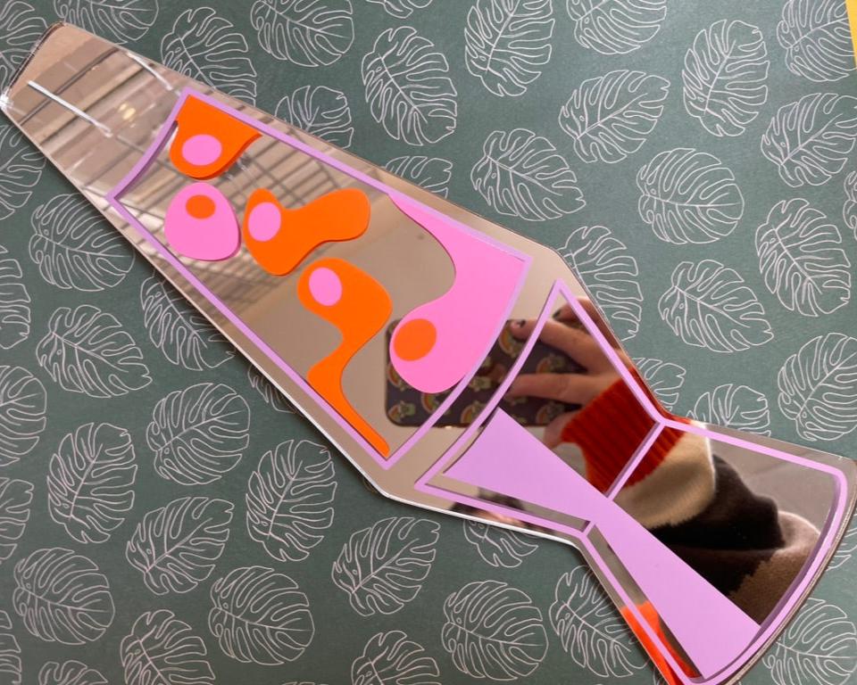Retro Lava Lamp Mirror