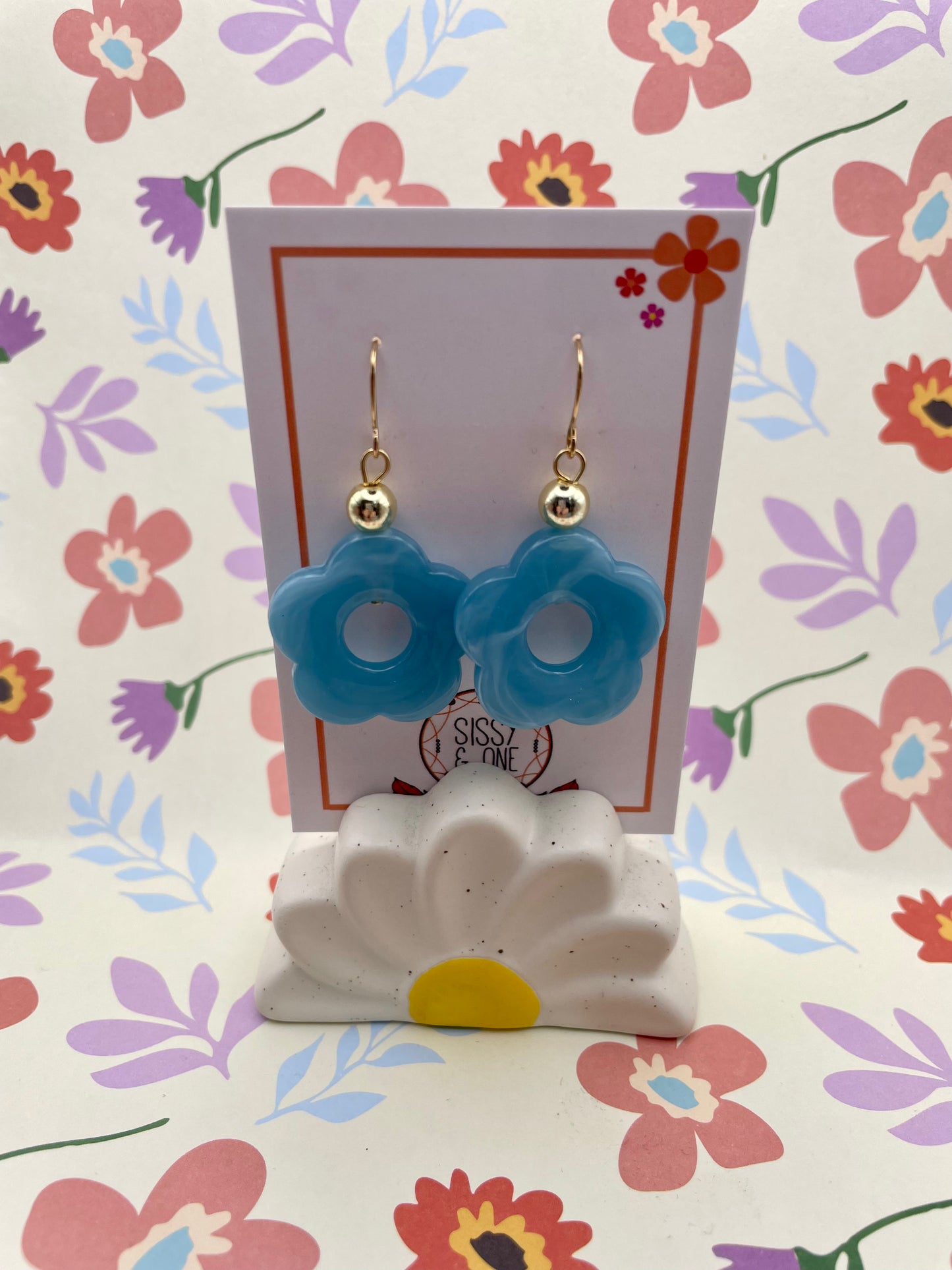 Quant Style Flower Power Earrings