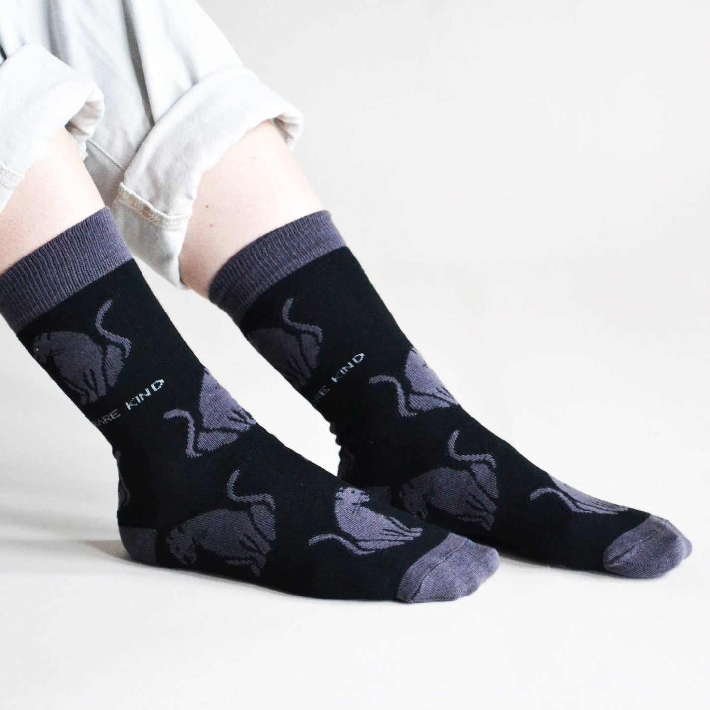 Bamboo Socks - Black Panthers