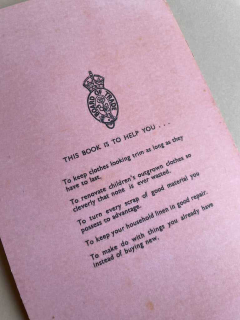 Make Do and Mend Booklet