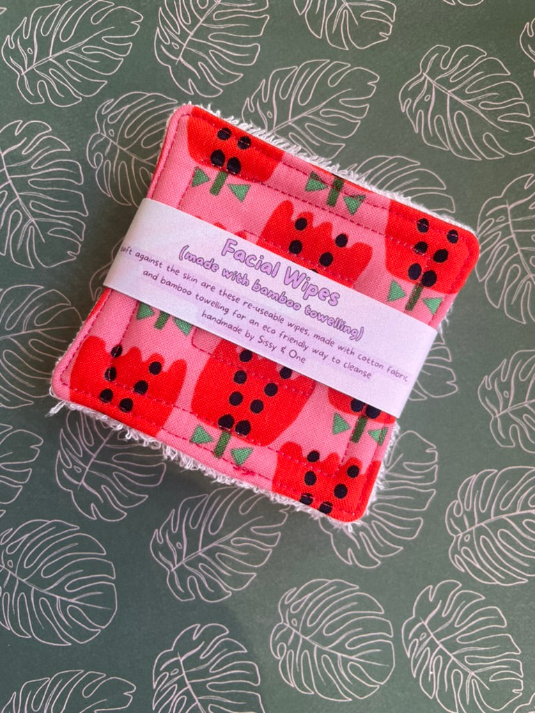 Bamboo Facial Wipes - Tulips