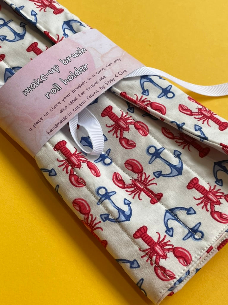 Make-up Brush Holder - Lobster & Anchor