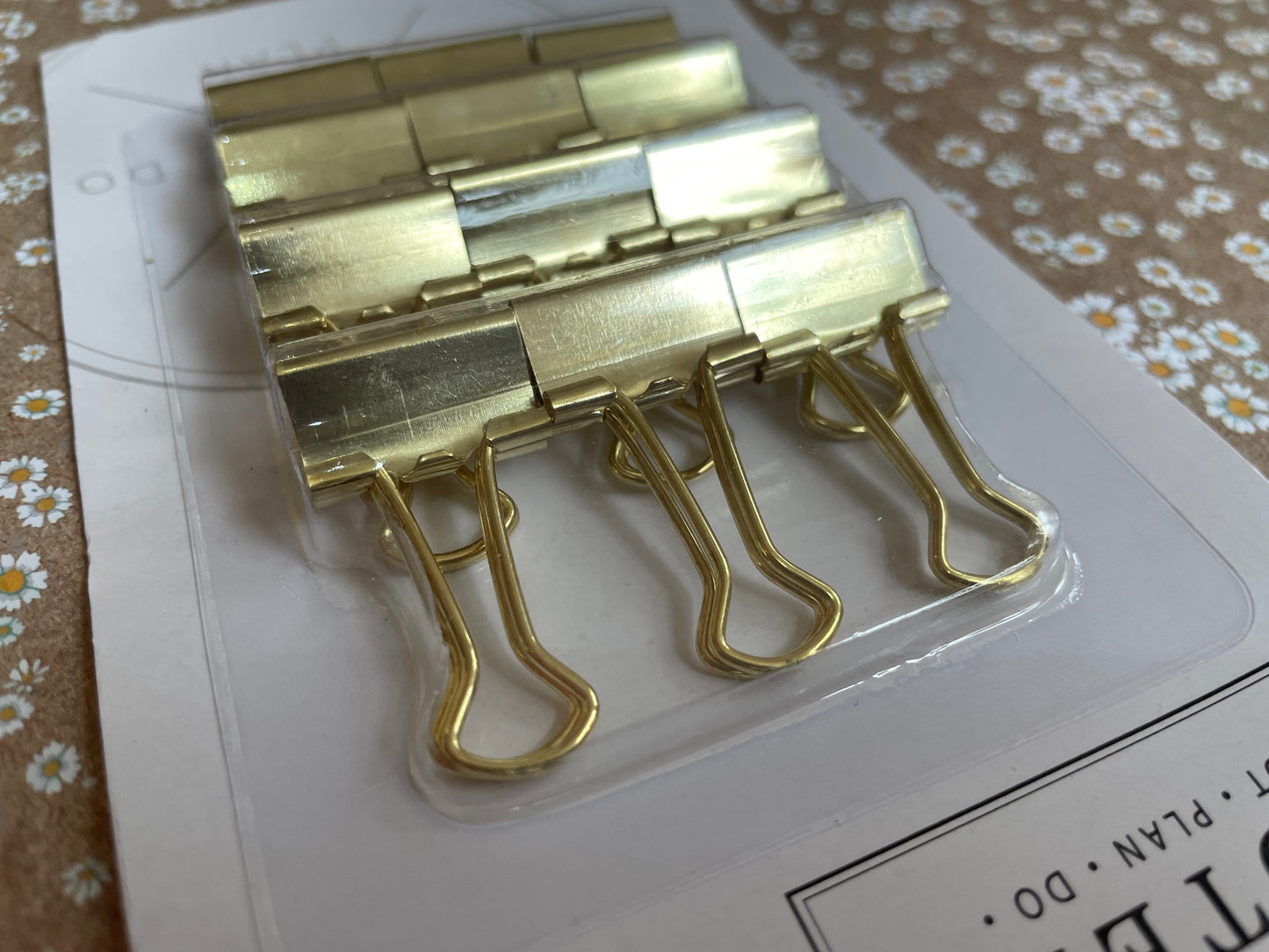 Gold Mini Bulldog Clips 12 Pack