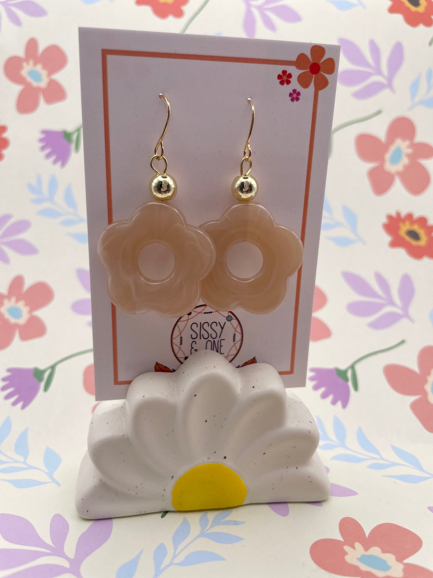 Quant Style Flower Power Earrings