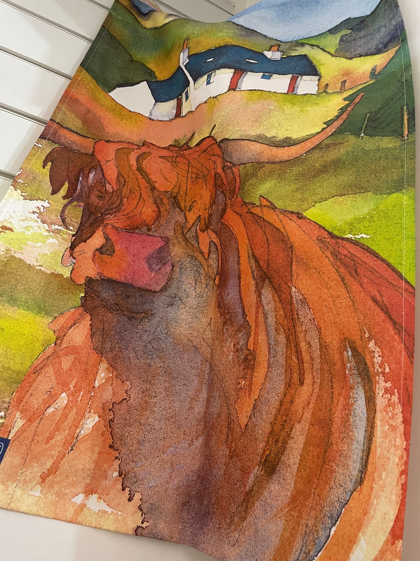 Highland Cow (Coo) Tea Towel