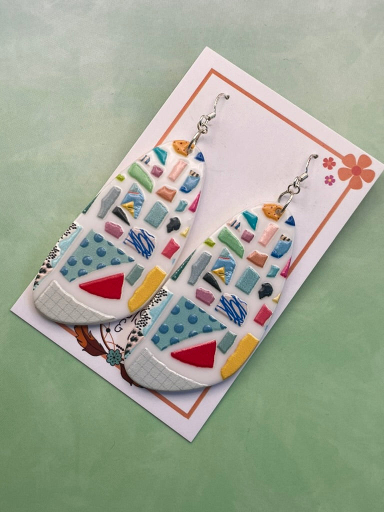 Abstract Splash Earrings