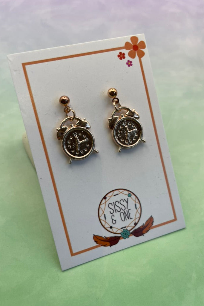 Alarm Clock Earrings