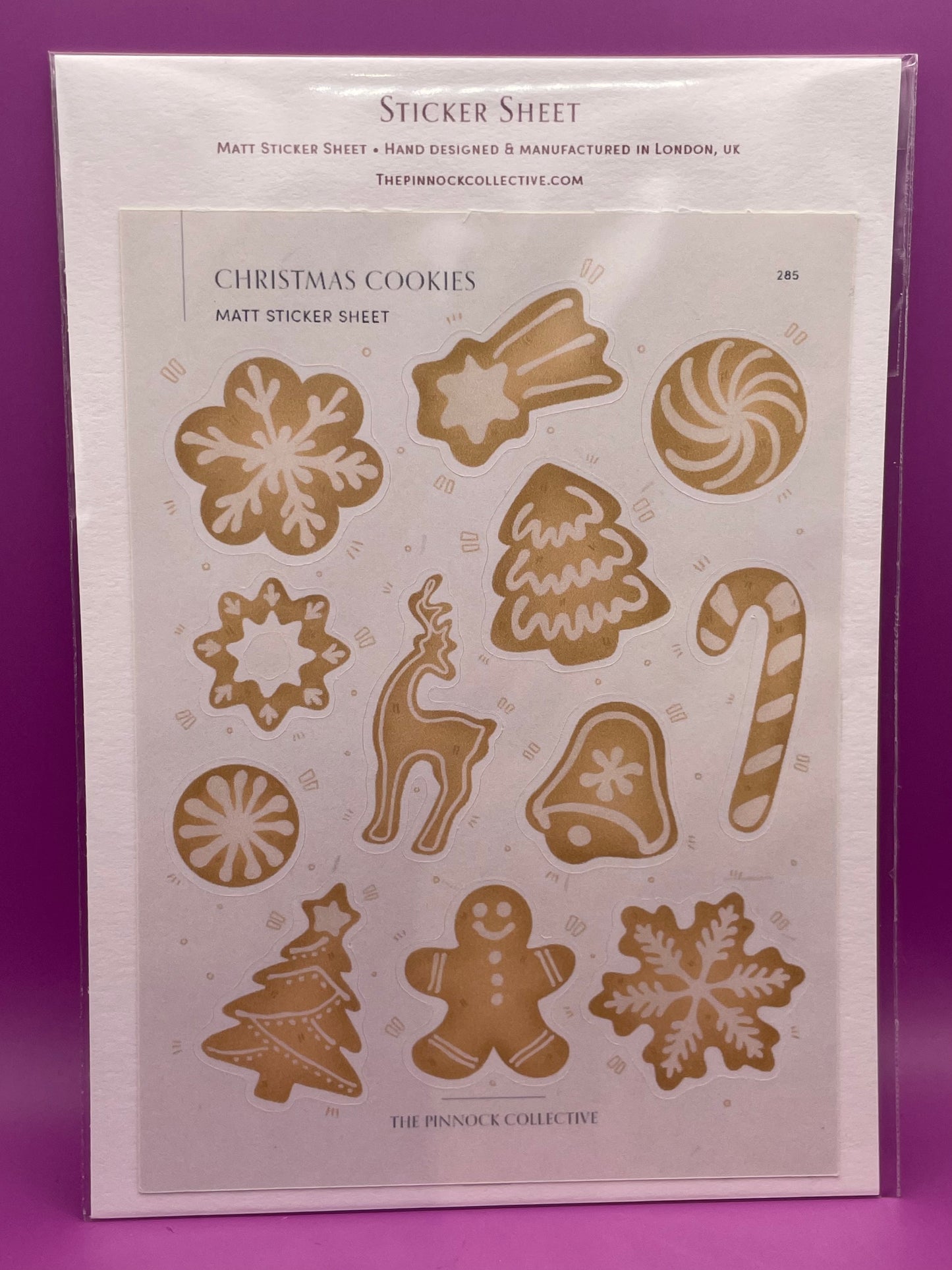 Christmas Gingerbread Cookies - Sticker Sheet