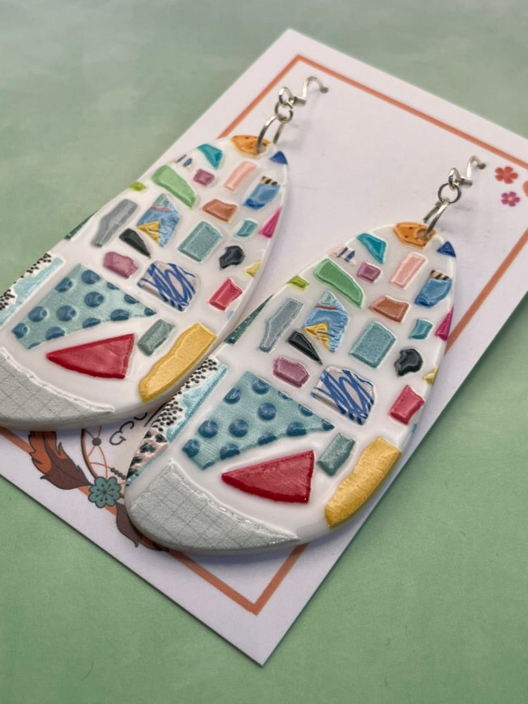 Abstract Splash Earrings