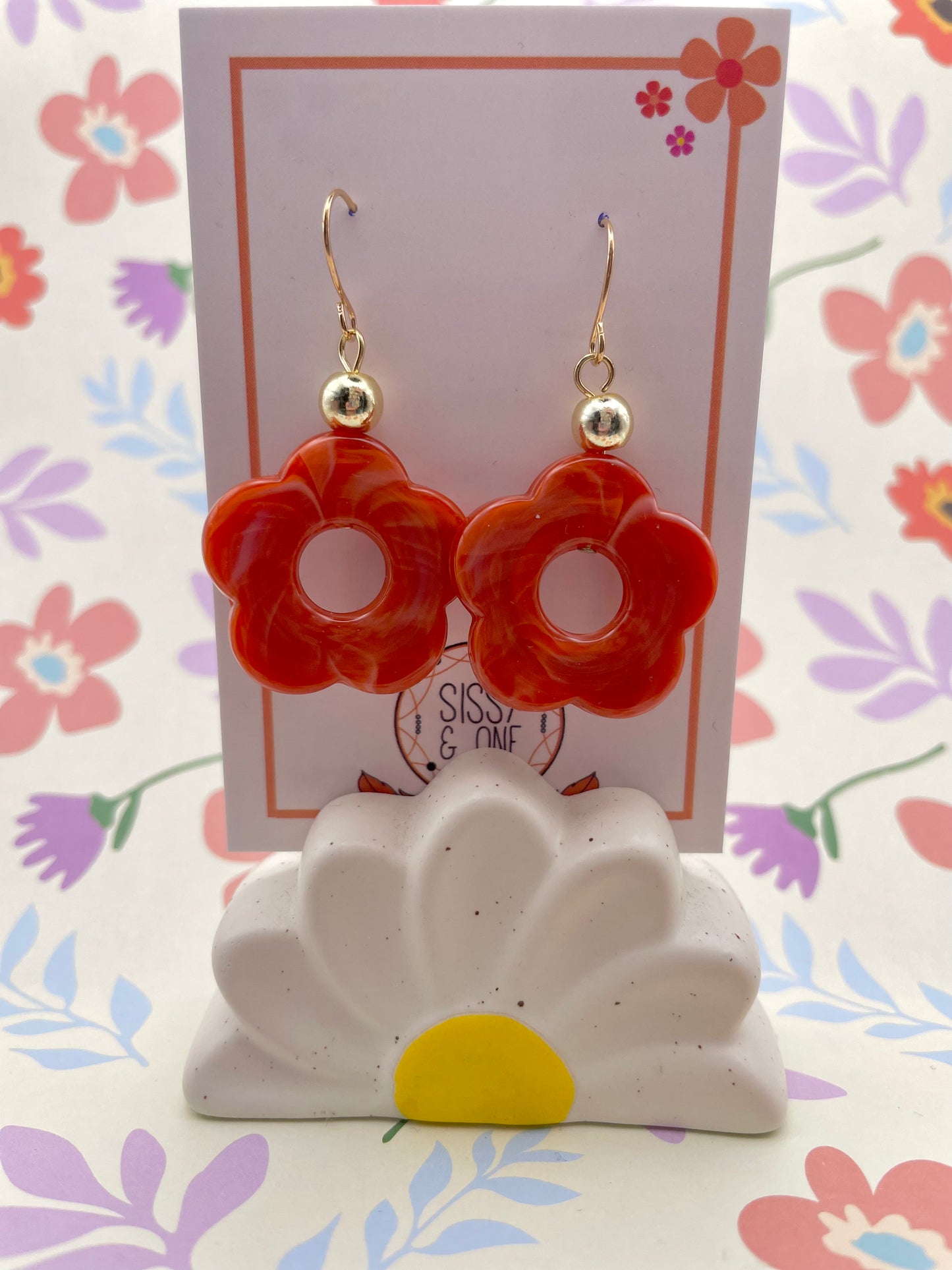 Quant Style Flower Power Earrings