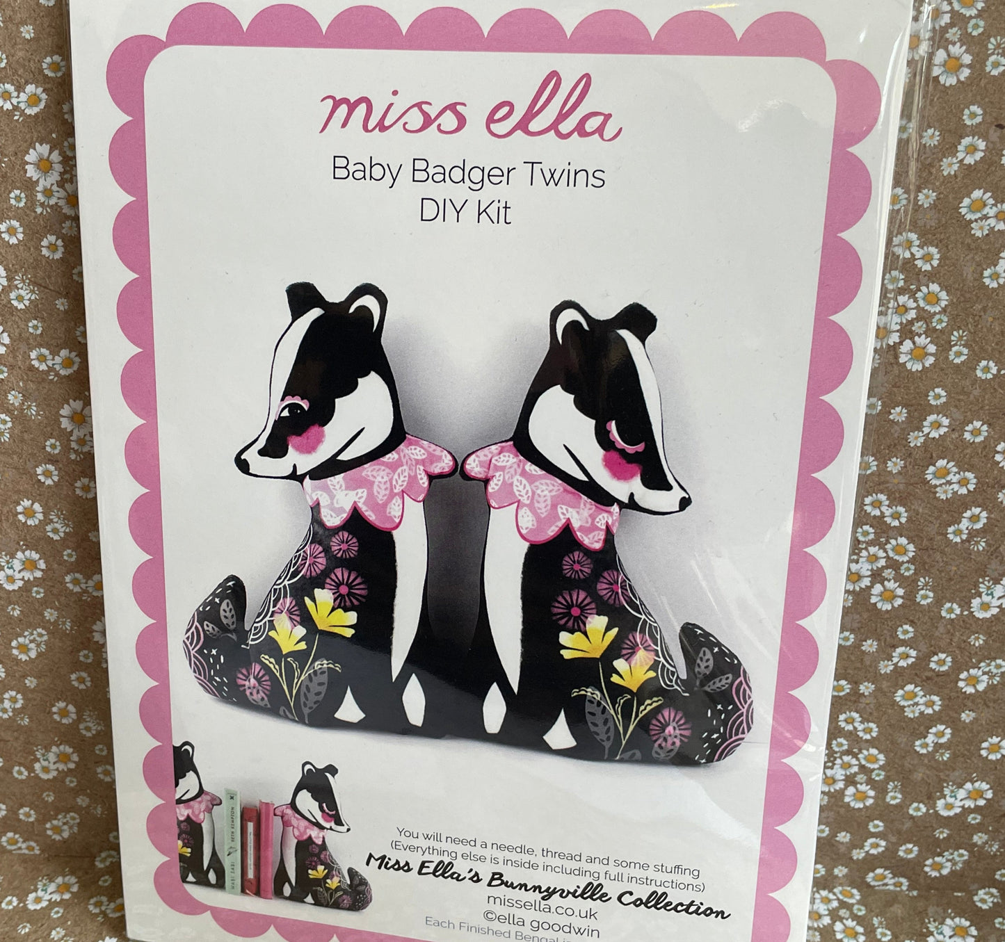 Badger Pair DIY KIT - Baby Badger Twins