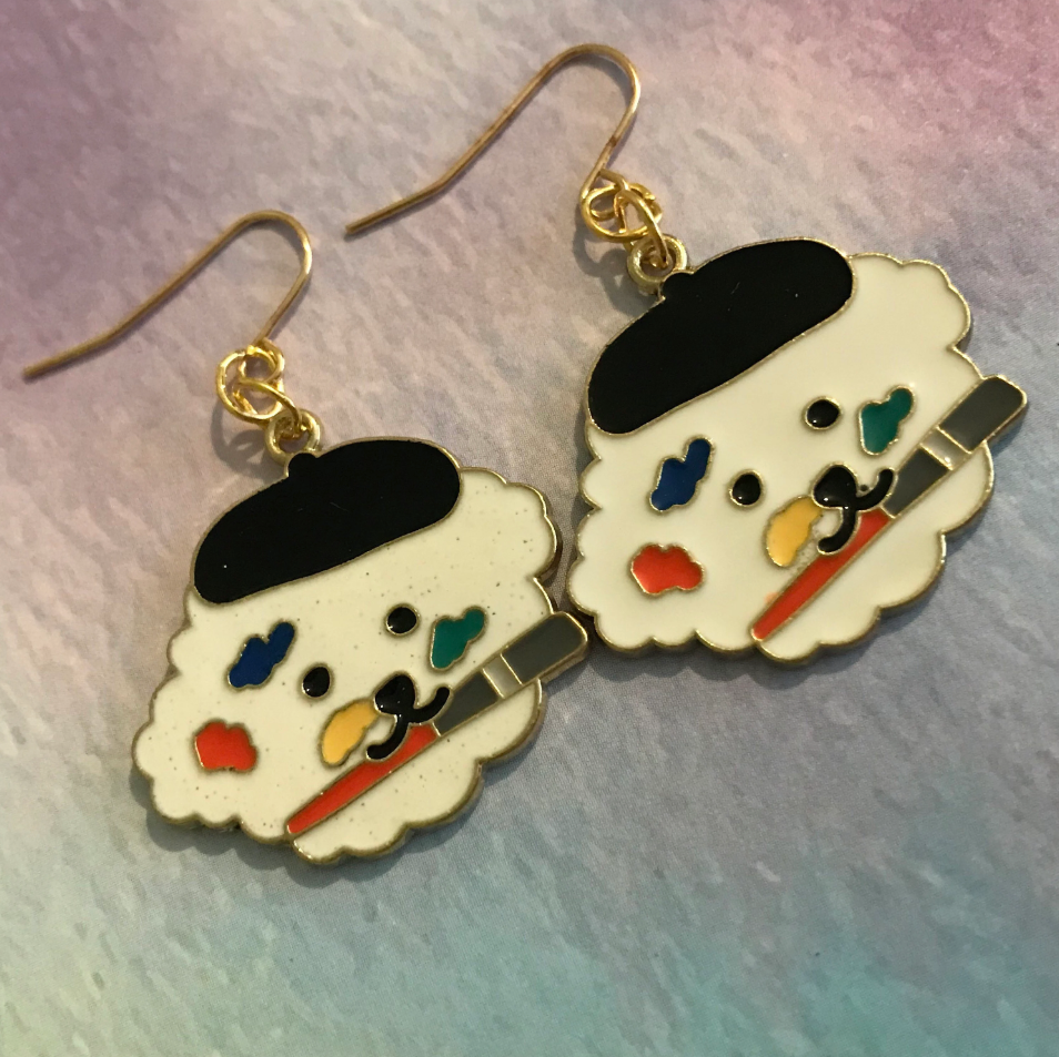 Painter Doggy Earrings