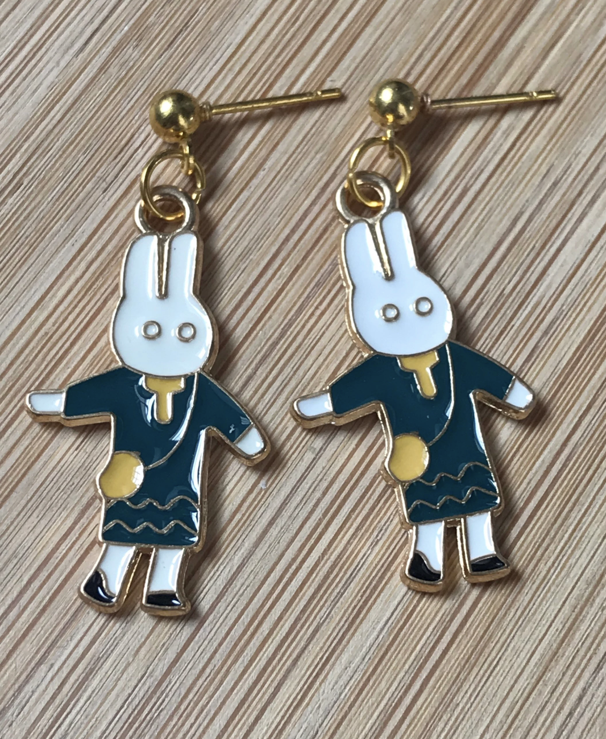 Rabbit in Uniform Earrings