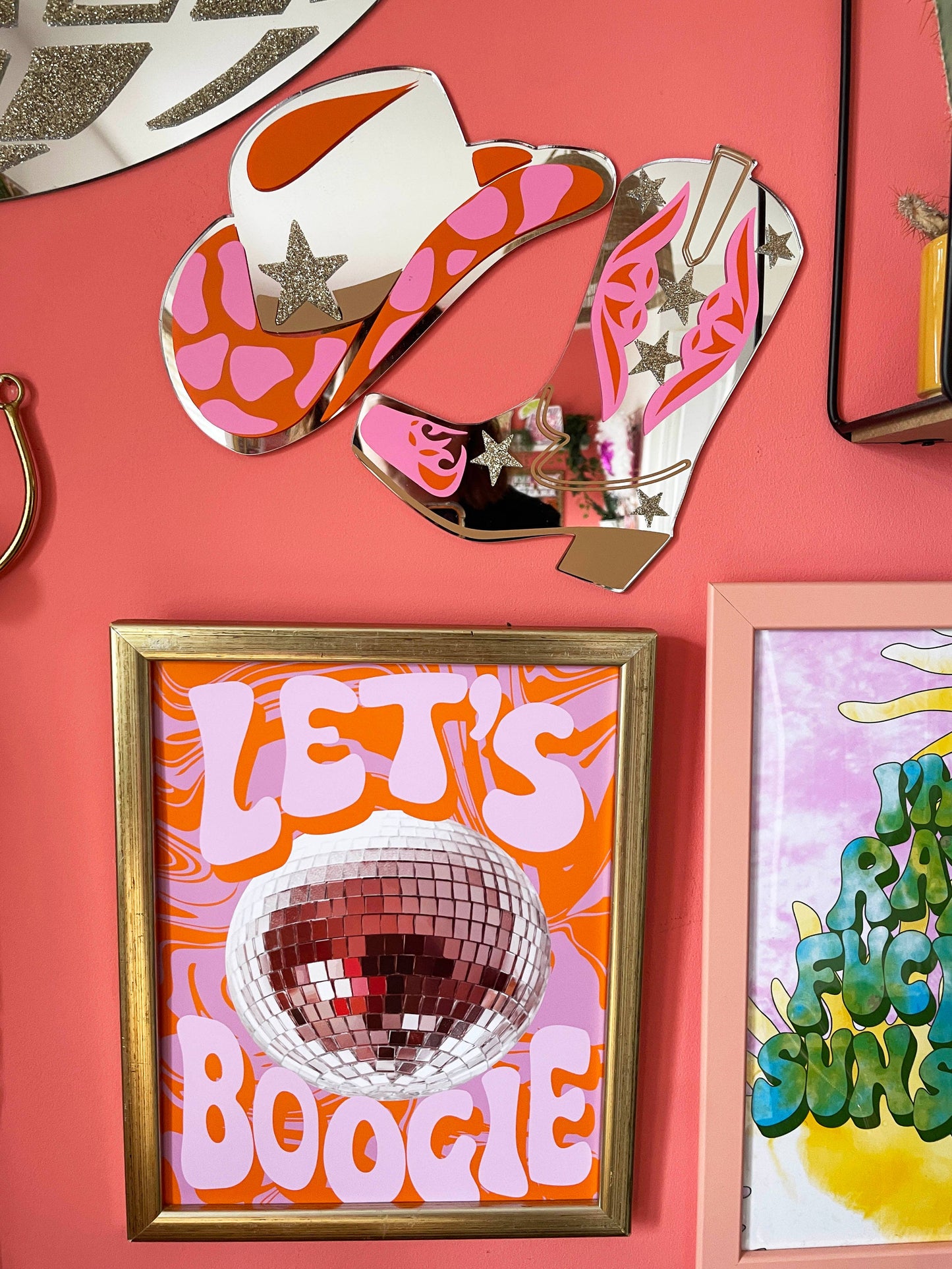 Cowboy Boot Mini Mirror