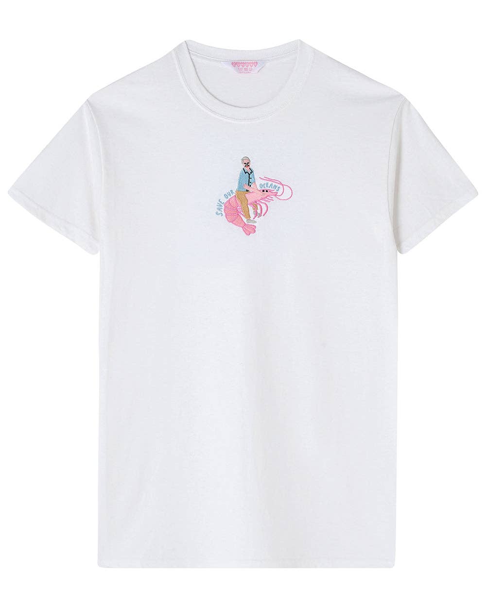 David Attenborough 'Save Our Oceans' Embroidered T-Shirt