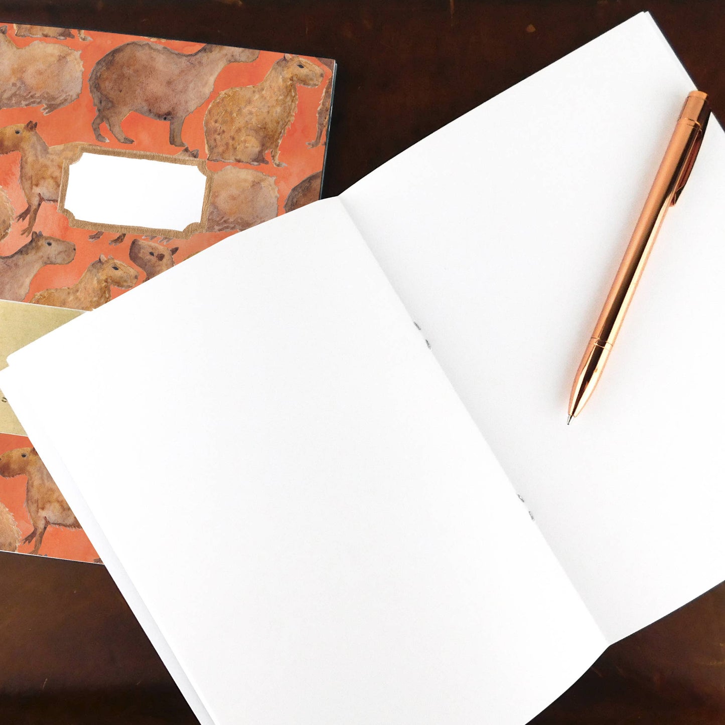 Chill of Capybaras Print Notebook A5