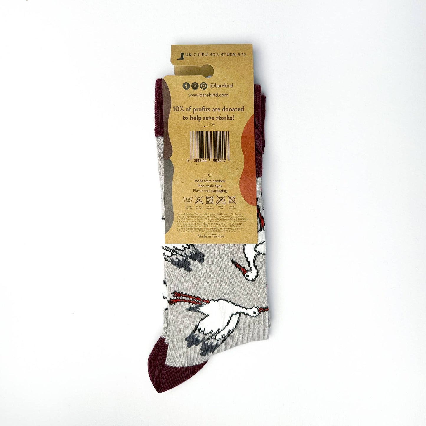 Bamboo Socks - Storks