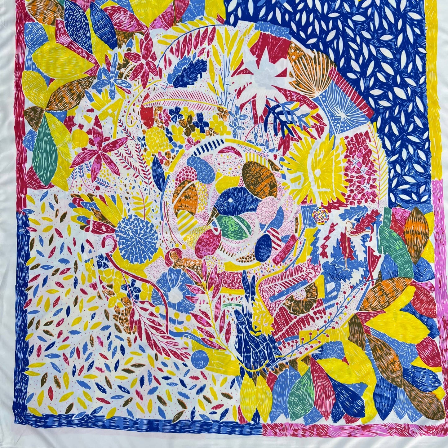 Colourful Abstract Print Scarf