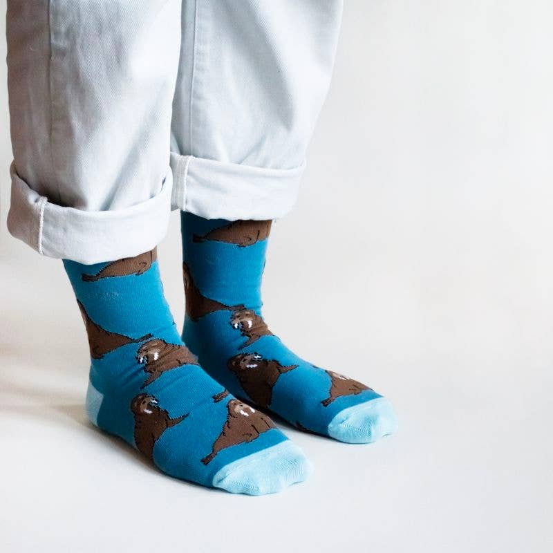Bamboo Socks - Walruses