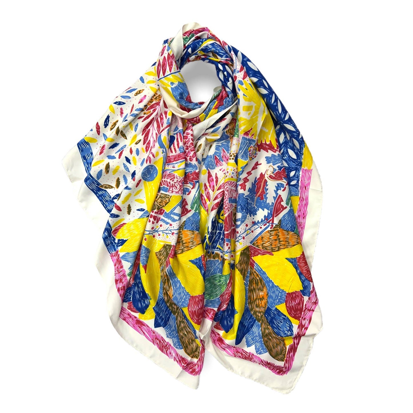 Colourful Abstract Print Scarf