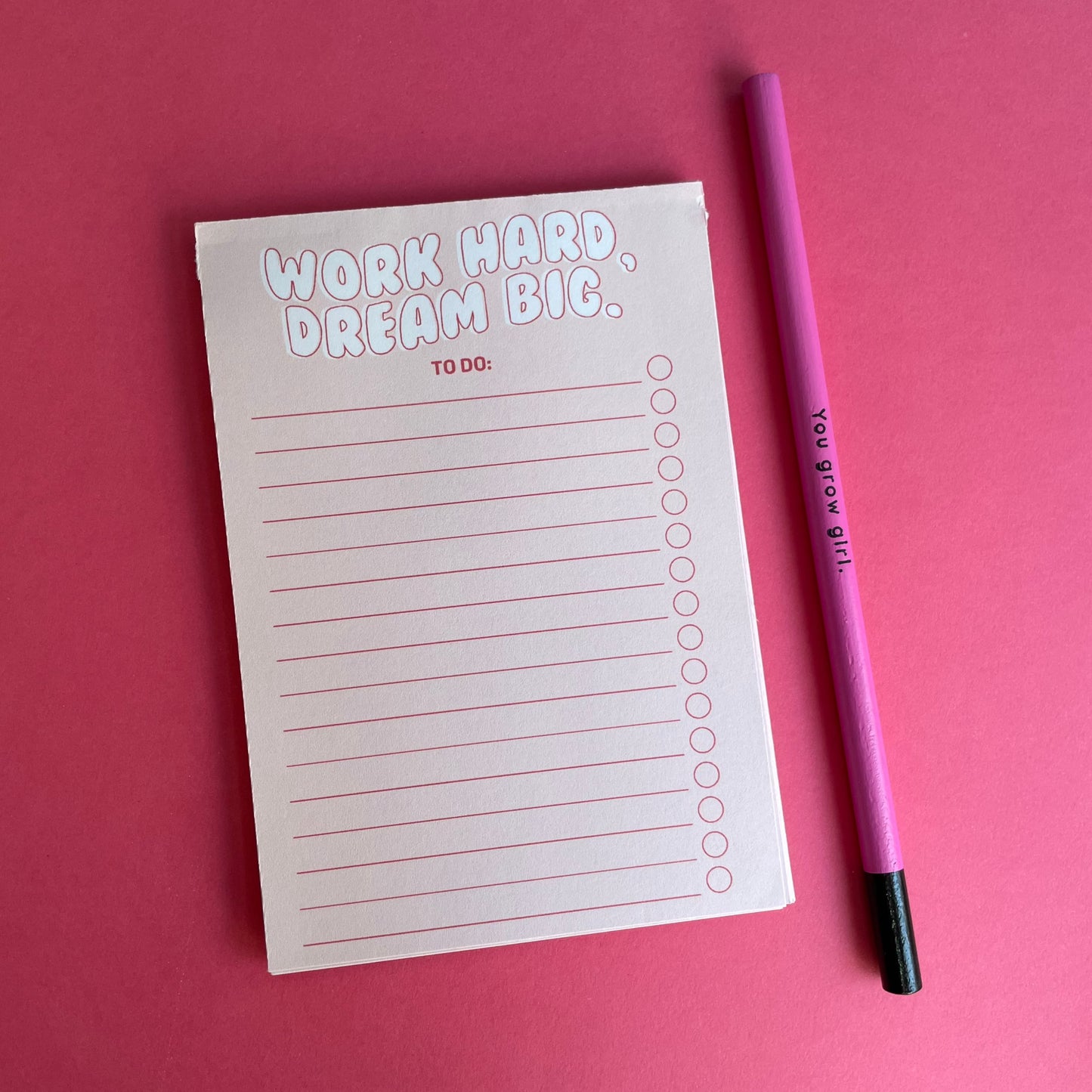 Work Hard, Dream Big Mini Notepad