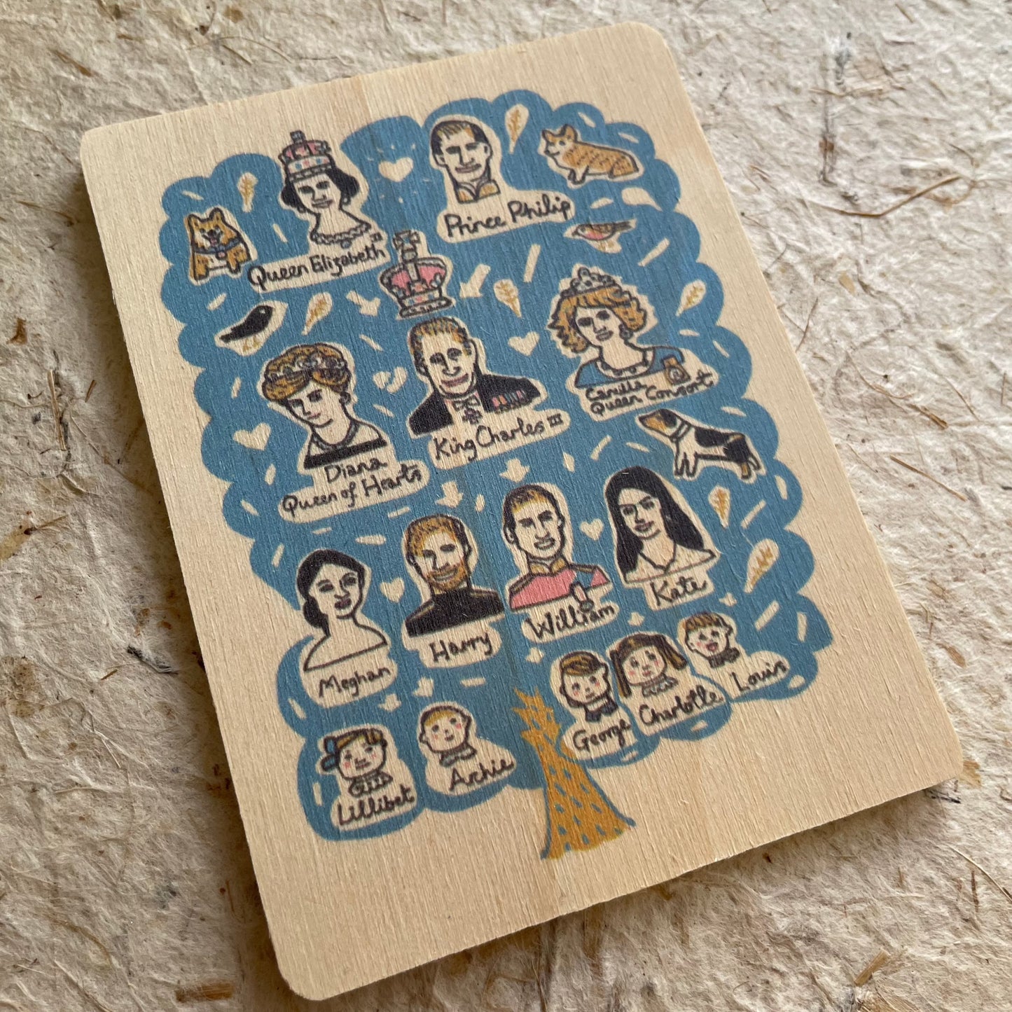 KING CHARLES' FAMILY TREE Magnet