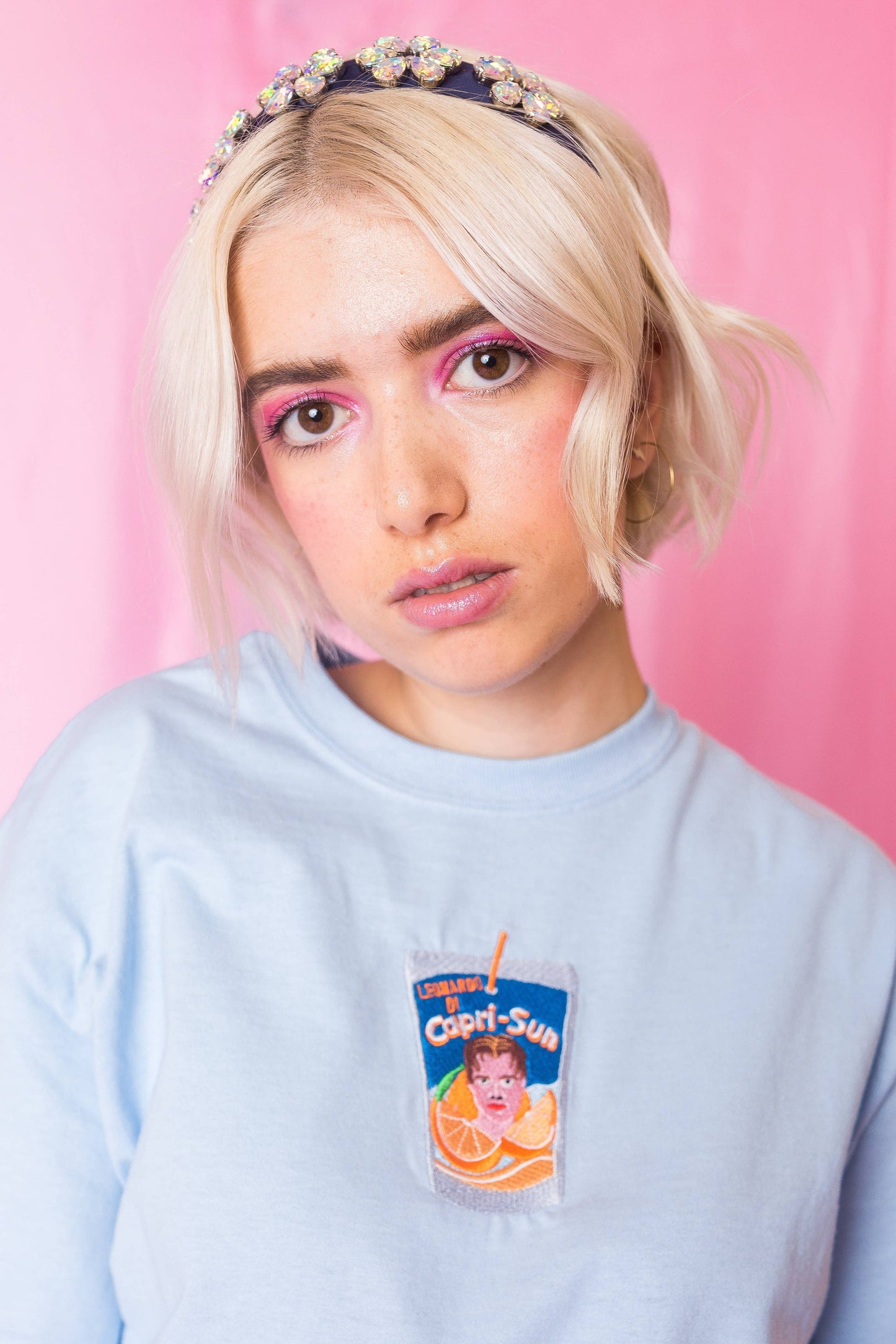 Leonardo DiCapriSun Embroidered T-Shirt