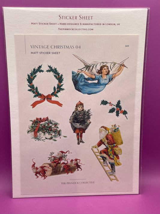 Vintage Christmas Illustrations - Sticker Sheet