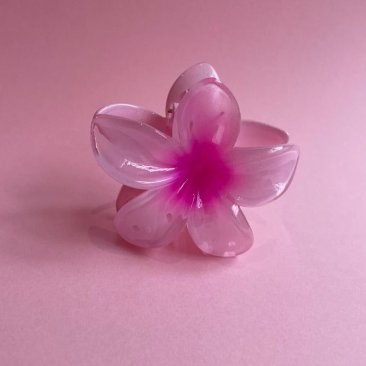 Coloured Lily Flower Claw Clip