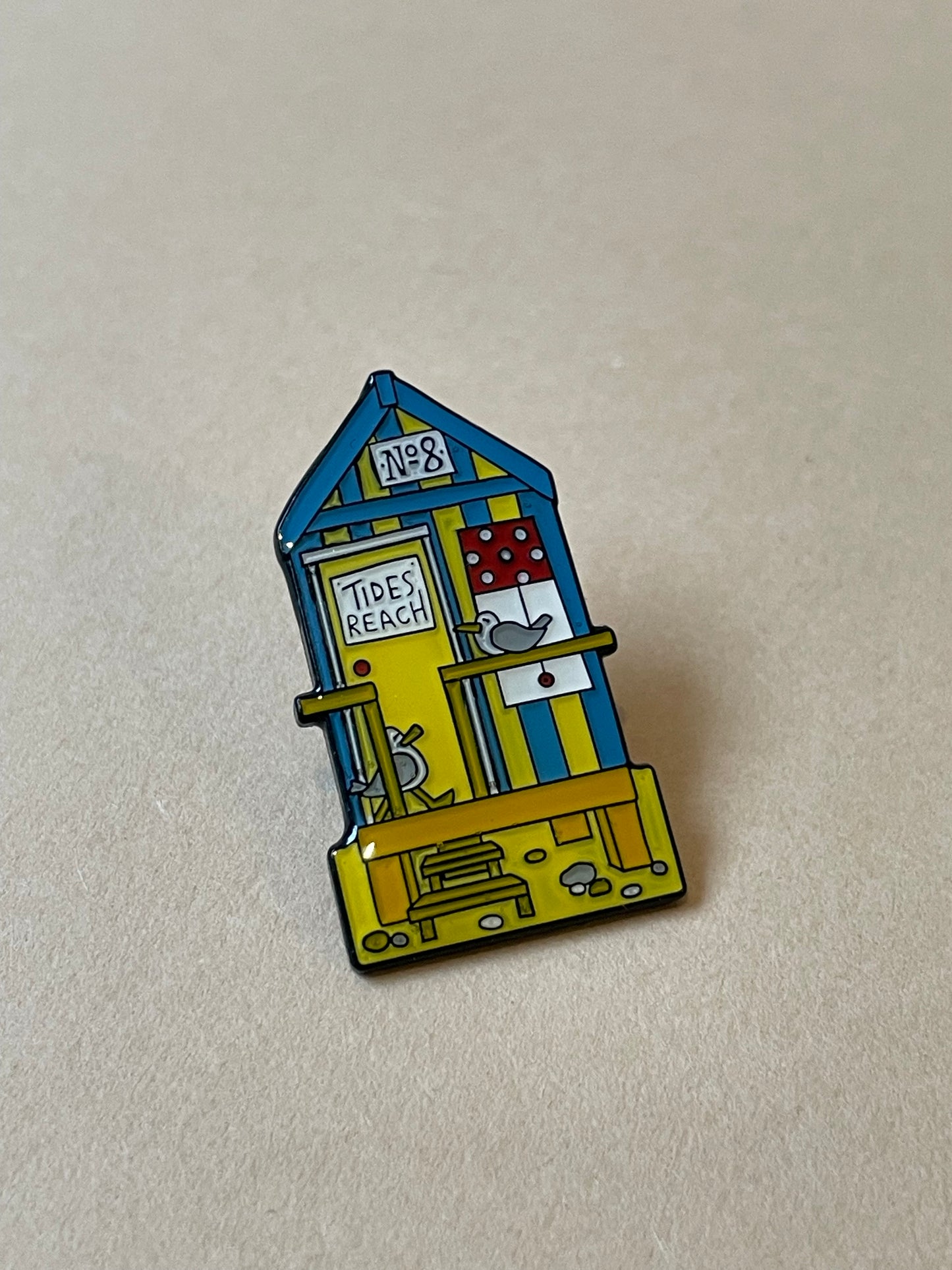 Beach Hut Pin