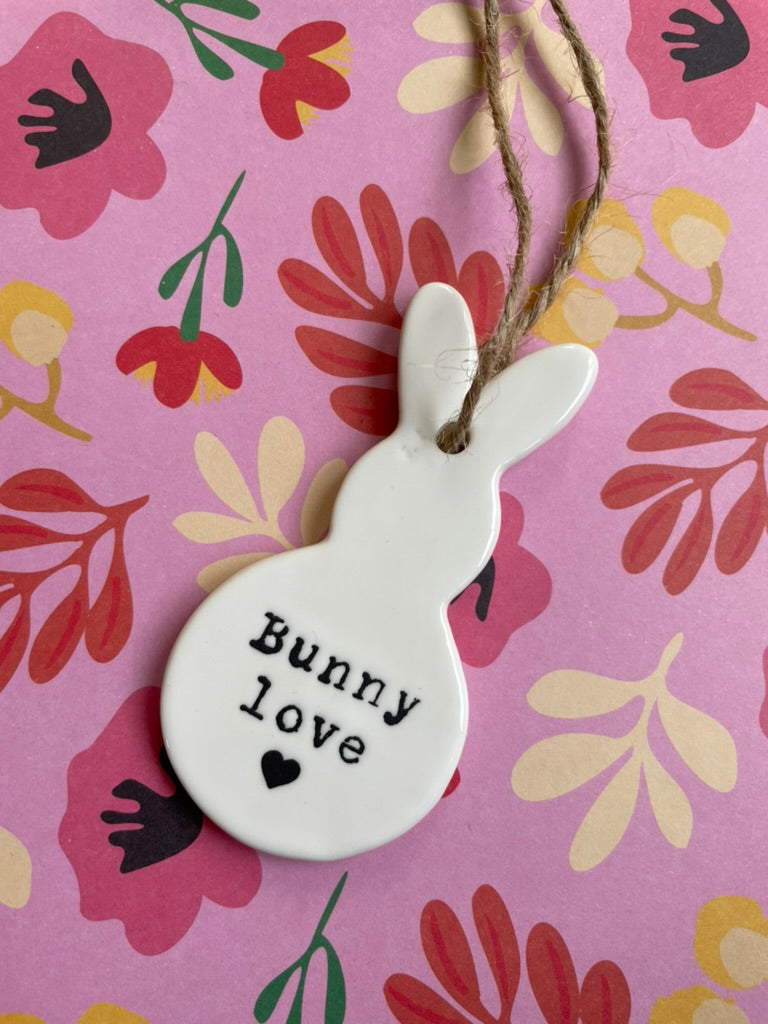 Bunny Love Hanging Decoration