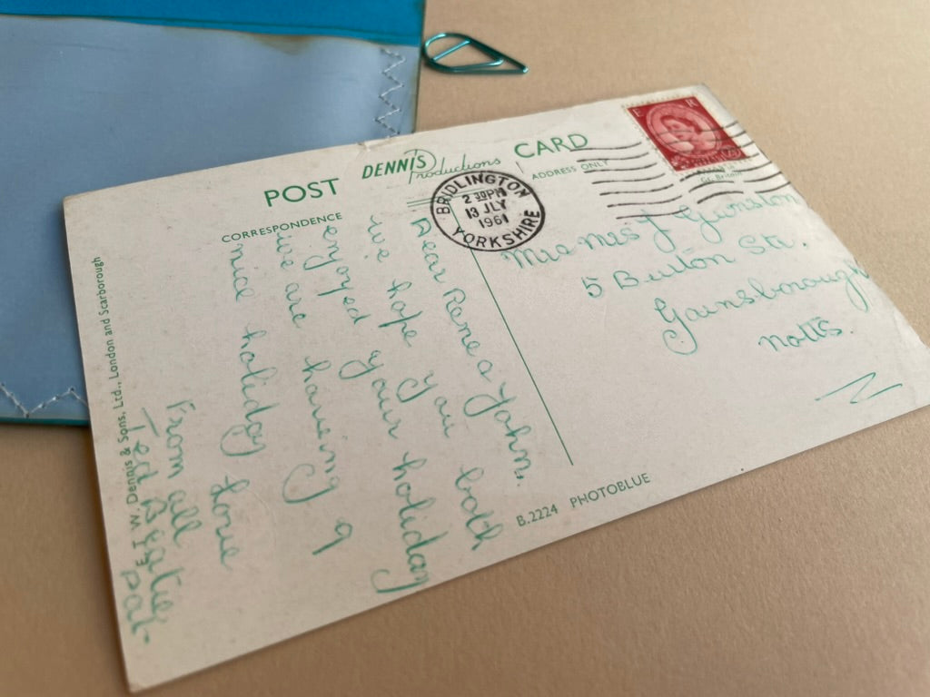 Junk Journal Vintage Postcard Envelope